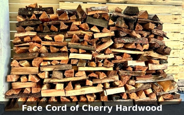 Face cord cherry hardwood
