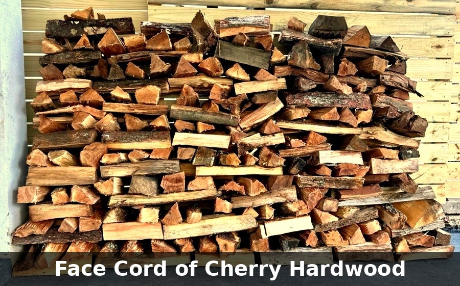 Face cord cherry hardwood
