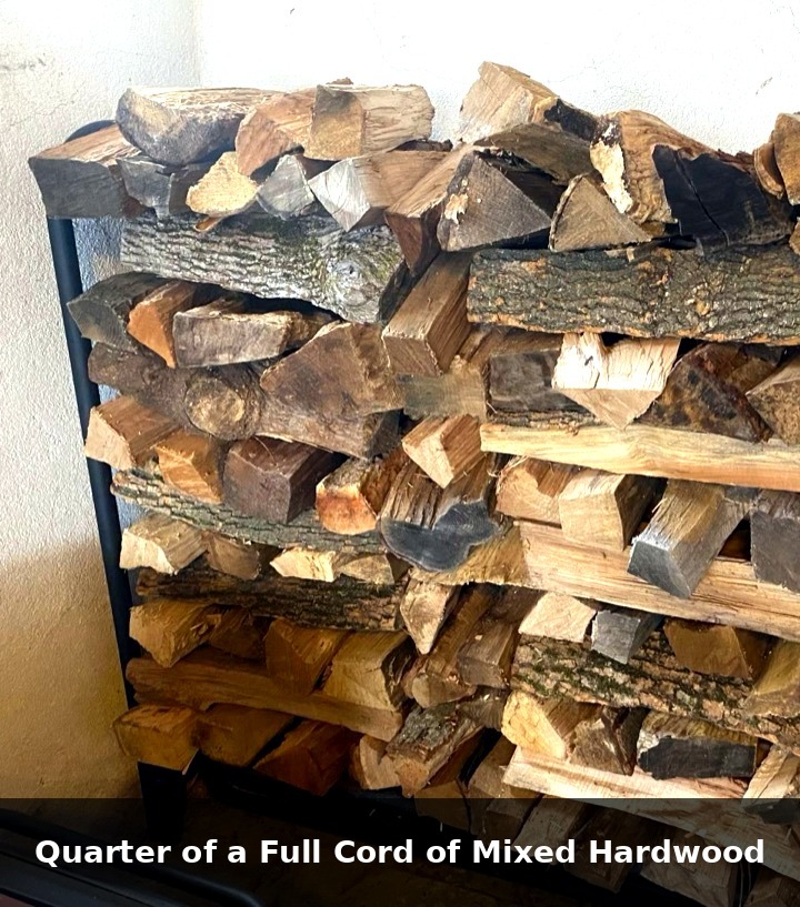 Quarter of full cord mixed hardwood — Additional product view