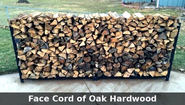 Face cord oak hardwood